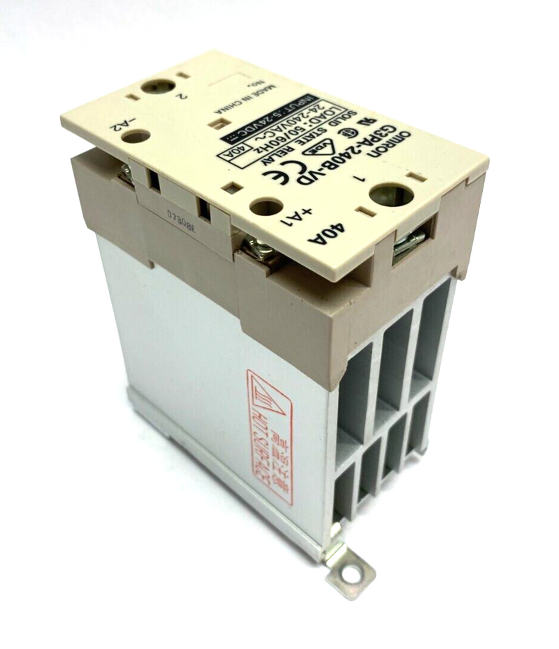 Omron G3PA-240B-VD Solid State Relay Zero Switching 40A 24VDC Input 240VAC - Maverick Industrial Sales