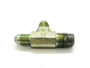 Unequal Tee Zinc Chromate-4 AN x -4 AN x 1/4" Male NPT - Maverick Industrial Sales