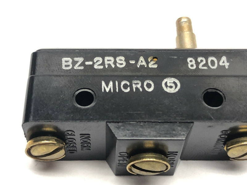 Micro Switch BZ-2RS-A2 Plunger Limit Switch 1/8HP-125VAC 1/4HP-250VAC - Maverick Industrial Sales