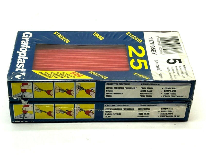 Grafoplast 117P05BY Wiremarker Strips LOT OF 50 - Maverick Industrial Sales