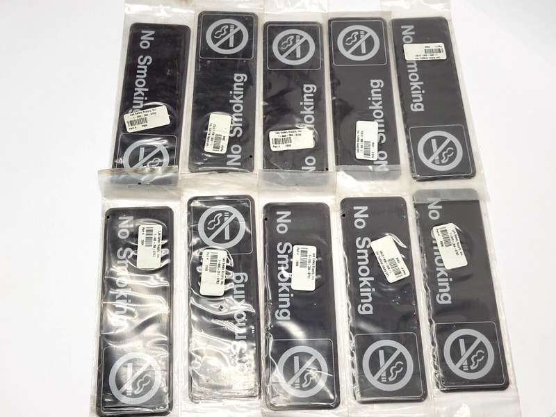 Lab Safety Supply Inc. 2906 No Smoking Sign LOT OF 10 - Maverick Industrial Sales