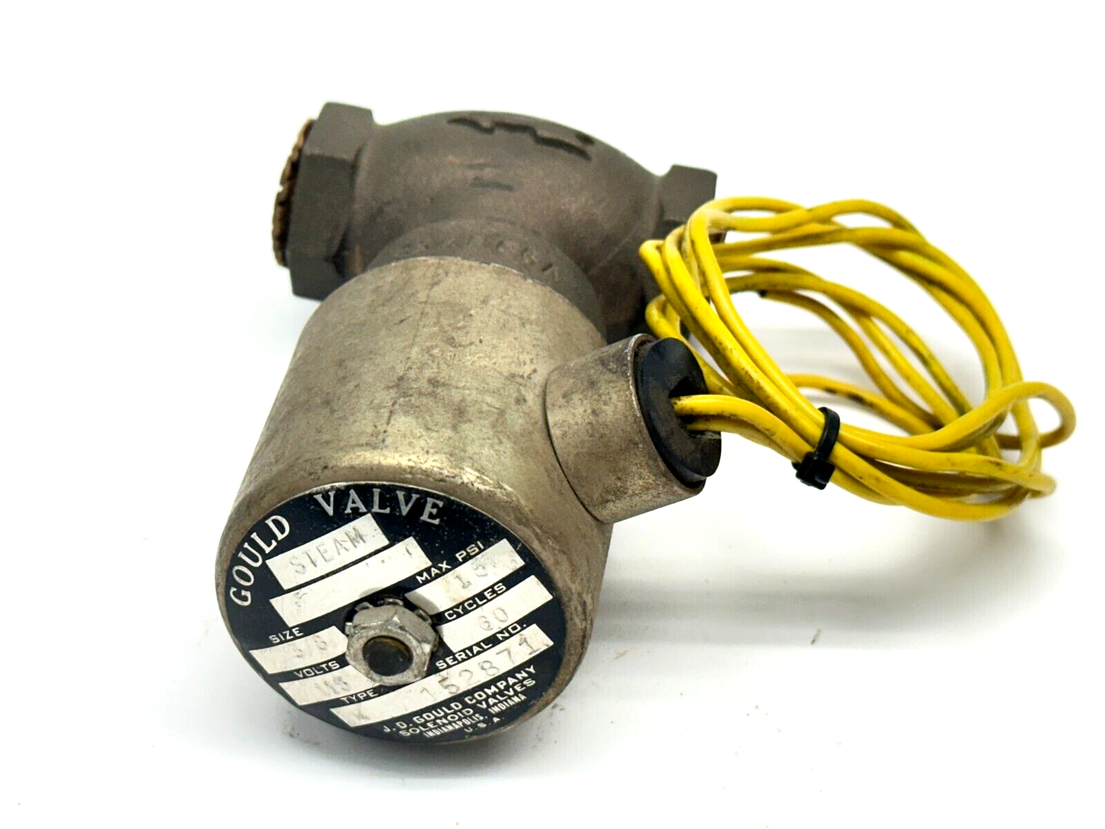 Gould Valve Type M Steam Solenoid Valve 3/8" 15PSI 115V V9997X8 - Maverick Industrial Sales