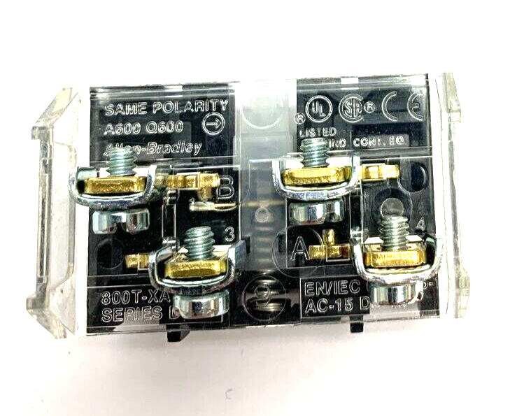 Allen Bradley 800T-N2KK4B Ser. T Actuator w/ 800T-XA Ser. D Contact Block - Maverick Industrial Sales