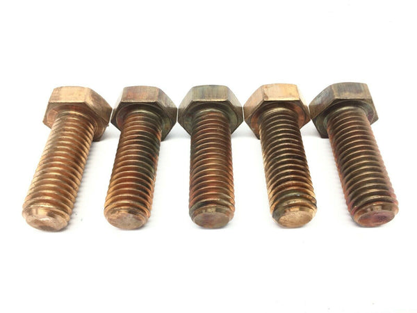 Hex Head Machine Bolt Bronze Silicon 5/8-11" UNC 1-3/4" Length LOT OF 5 - Maverick Industrial Sales