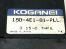 Koganei 180-4E1-81-PLL Solenoid Valve 0.15~0.7 - Maverick Industrial Sales