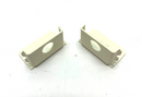 Hubbell 2010B Raceway End Cap/ End Bracket White LOT OF 2 - Maverick Industrial Sales