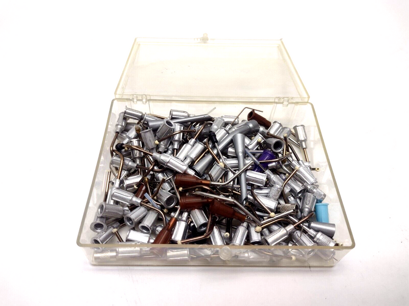 Soldering Vacuum Pen Tweezer Tips, Probe Tips LOT OF 130 Various - Maverick Industrial Sales