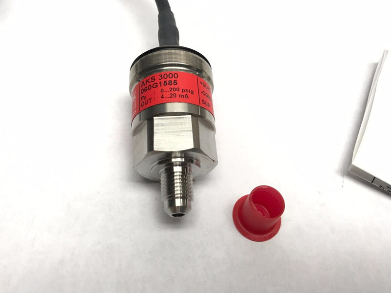 Danfoss 060G1585 AKS 3000 Pressure Transmitter Screened Cable 7/16-20 UNF Flare - Maverick Industrial Sales