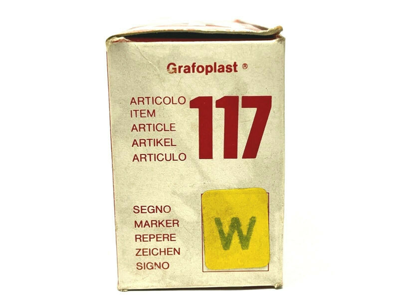 Grafoplast 117 Wire Markers W Black on Yellow 10 Strips - Maverick Industrial Sales