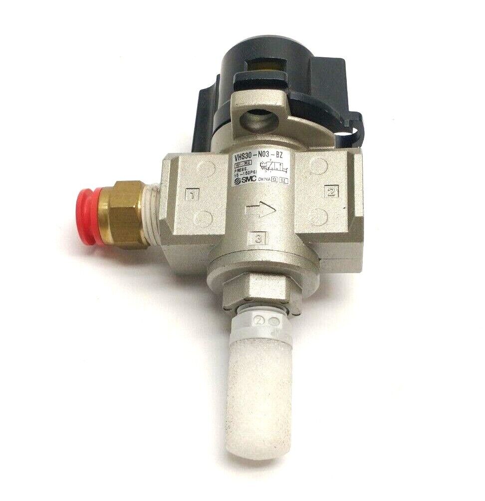 SMC VHS30-N03-BZ 3-Port Lock-Out Valve 3/8" NPT - Maverick Industrial Sales