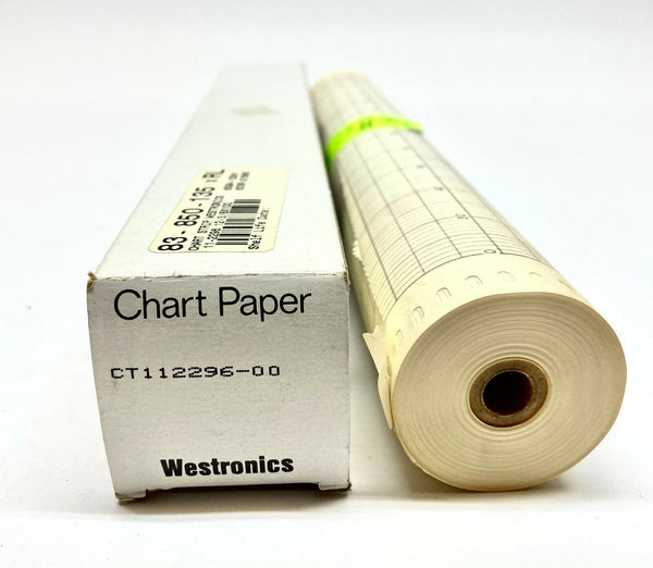 Westronics CT112296-00 Strip Chart Paper 12-3/8" x 100 FT Roll 0-240 Range - Maverick Industrial Sales
