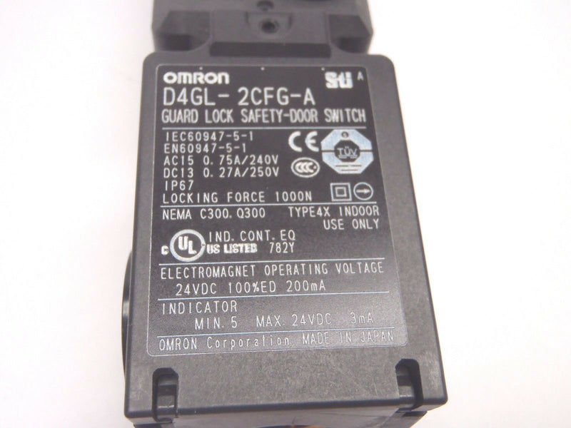 Omron STI D4GL-2CFG-A Guard Lock Safety-Door Switch D4GL2CFGA - Maverick Industrial Sales