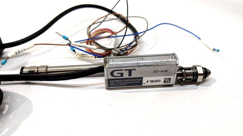 Keyence GT-71AP Sensor Amplifier w/ Keyence GT-A10 Air Cylinder 24VDC Class 2 - Maverick Industrial Sales