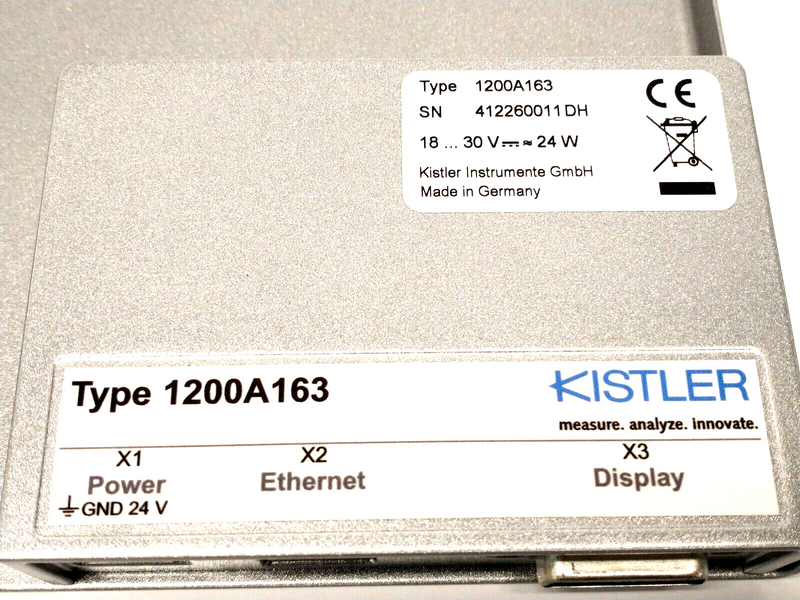 Kistler 1200A163 Display Module DIM Cable Extender For maXYmos 18031089 - Maverick Industrial Sales