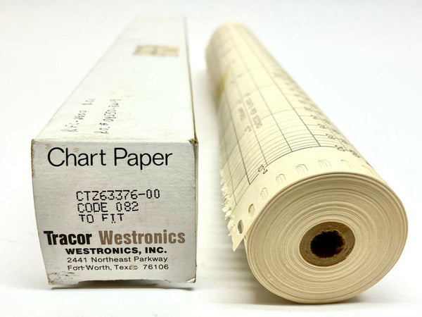 Westronics CTZ63376 Chart Paper 12-3/8" x 100 FT Roll 0-120 Percent - Maverick Industrial Sales