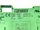 Phoenix Contact PLC-BSP- 24DC/21 Relay Base w/ 700-TBR24 Relay LOT OF 2 - Maverick Industrial Sales