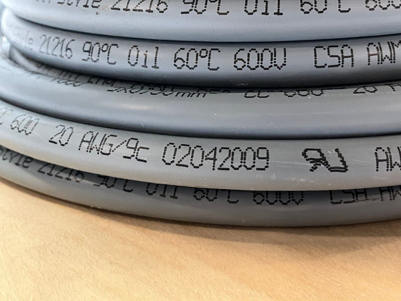 SAB 2042009 Control Cable 9C 20 AWG Gray PVC 85' FT - Maverick Industrial Sales