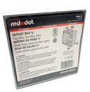 Red Dot Thomas And Betts 2IH4-2 Outlet Box 3/4" Four Hole Two Gang Silver LT14-2 - Maverick Industrial Sales