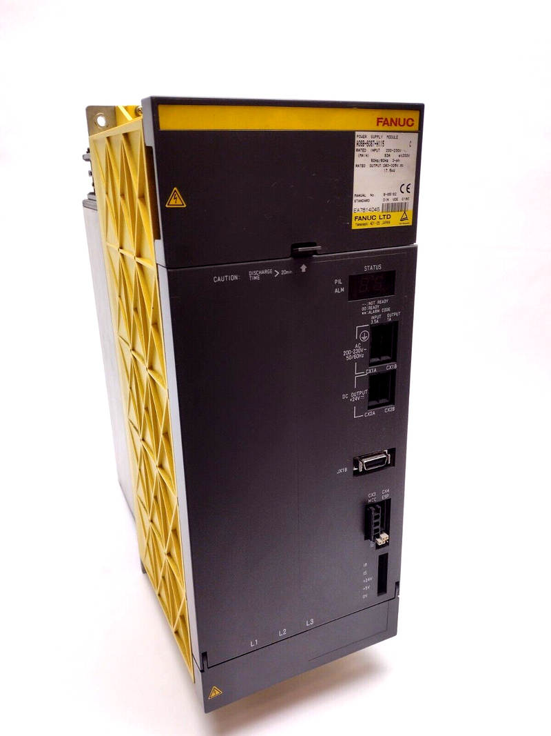 Fanuc A06B-6087-H115 Rev C Power Supply Module 200-230V 63A 3PH Man. No. B-65162 - Maverick Industrial Sales