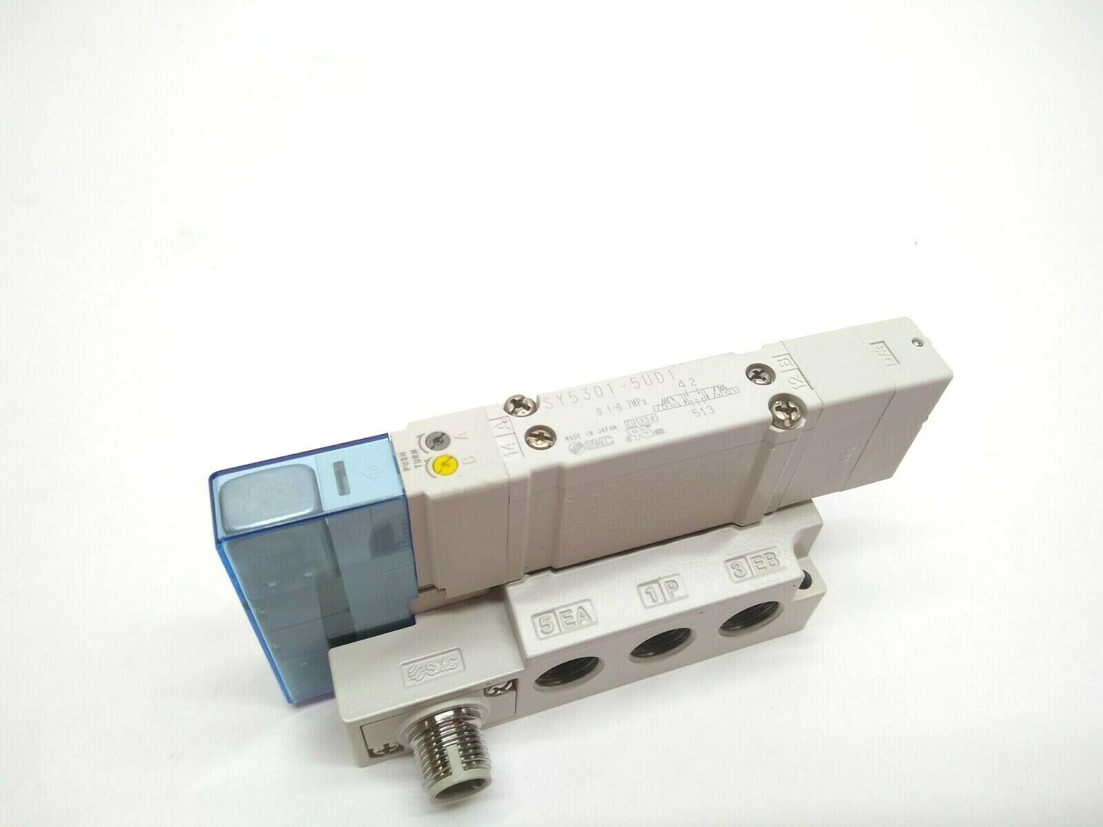 SMC SY5301-5UD1-WO-02 Pneumatic 5 Port Solenoid With 4/5 Port Solenoid Manifold - Maverick Industrial Sales