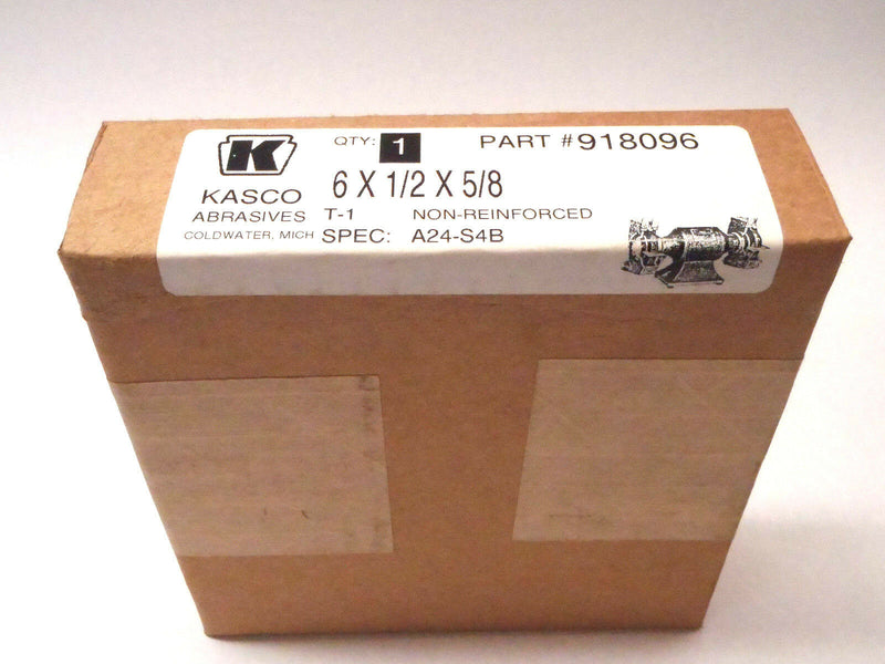 Kasco Abrasives 918096 6" X 1/2" X 5/8" T-1 Grinding Wheel A24-S4B Aluminum Ox - Maverick Industrial Sales