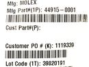 Molex 44915-0001 Category 6 Modular Plug Long Body Unshielded 8Pin LOT OF 5 - Maverick Industrial Sales