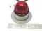 Cone Red Cover Safety Light Lens 3-1/2" Base 1" Keyway For Bulb - Maverick Industrial Sales