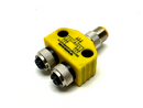 Turck VB2-FSM 4.4/2FKM 4/S719 Conector Splitter M12 Female to M12 Male U0100-1 - Maverick Industrial Sales