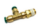 Parker 171PTC-4-4 Push-To-Connect Swivel Brass Run Tee 1/4" Tube and Thread - Maverick Industrial Sales