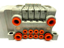 SMC VV5QC11-04N3FD2 D-Sub Manifold 4 Station w/ VQ1400N-51 Pneumatic Valves - Maverick Industrial Sales