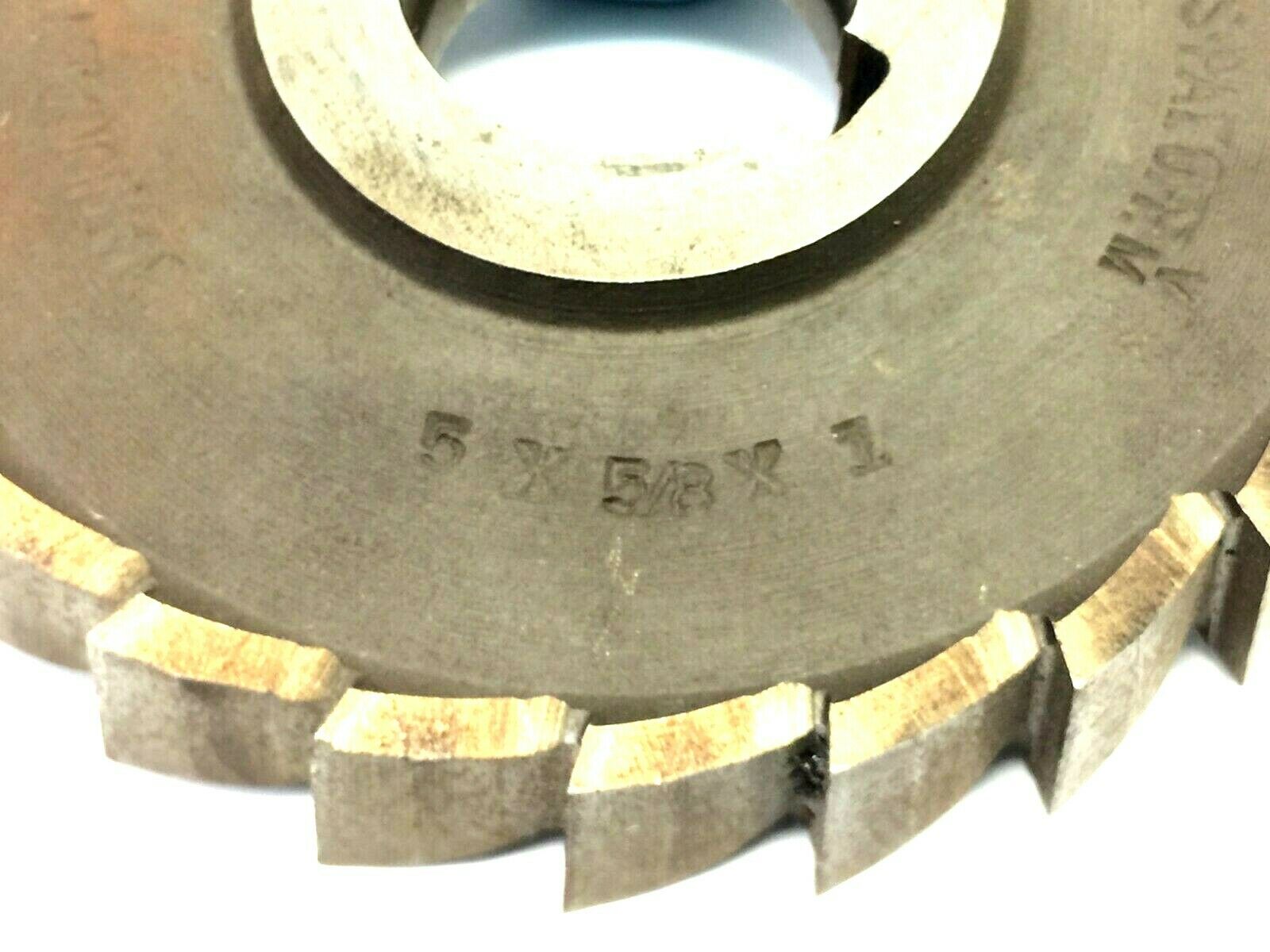 National Twist & Drill 5x5/8x1 Side Milling Cutter Blade, Tapered 24-Teeth - Maverick Industrial Sales