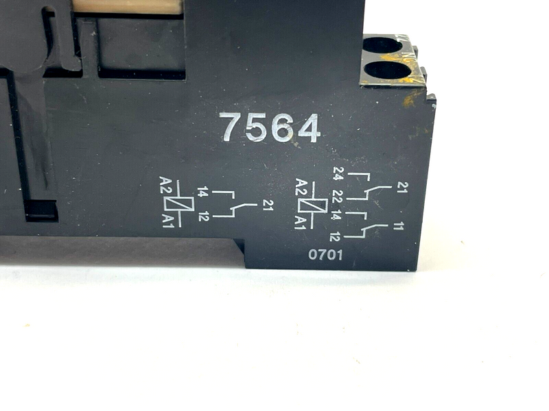 Tele 7564 Relay Socket w/ Weidmuller 4058570000 Power Relay - Maverick Industrial Sales