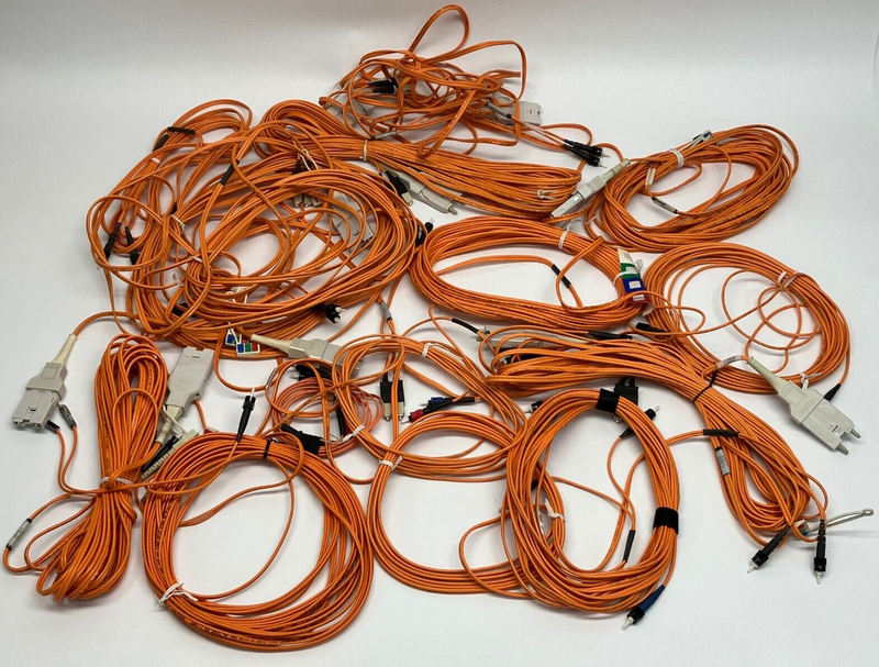 Siecor Fiber Optic Cables Various Connectors, FDDI, ST, 62.5 Micron ASSORTED LOT - Maverick Industrial Sales