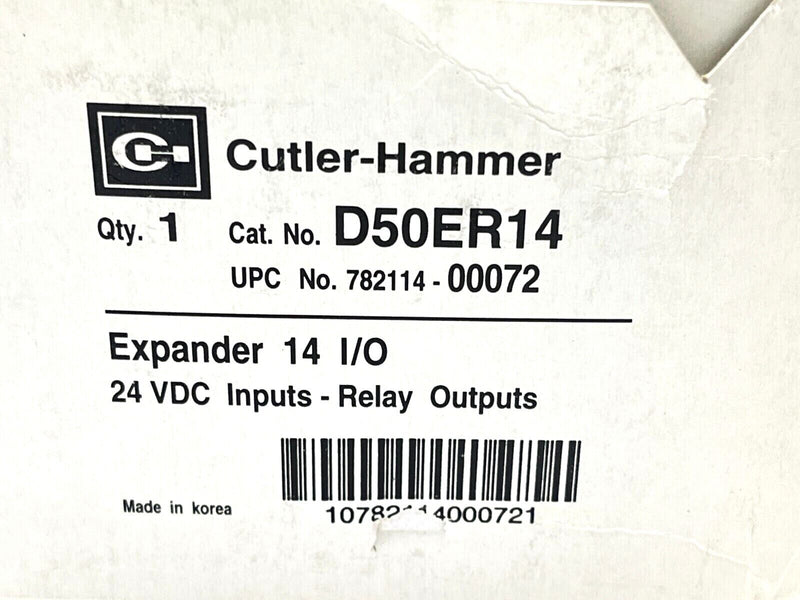 Cutler Hammer D50ER14 Digital Expander 14 I/O 24VDC Inputs/Relay Outputs - Maverick Industrial Sales