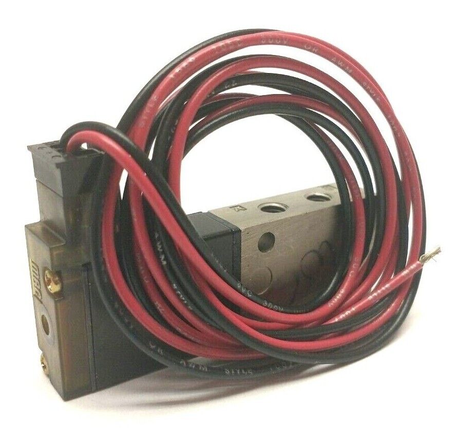 MAC Valves 44B-AAA-GDCC-1KT Solenoid Operated 4-Way Poppet Valve 24V 10-32 Ports - Maverick Industrial Sales