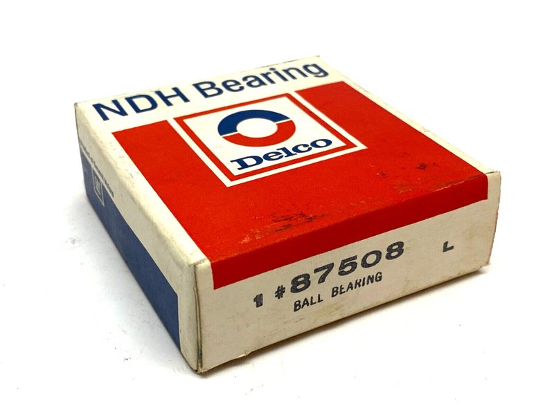 NDH Delco 87508 Deep Groove Ball Bearing 40mm I.D. 80mm O.D. 24mm Width - Maverick Industrial Sales