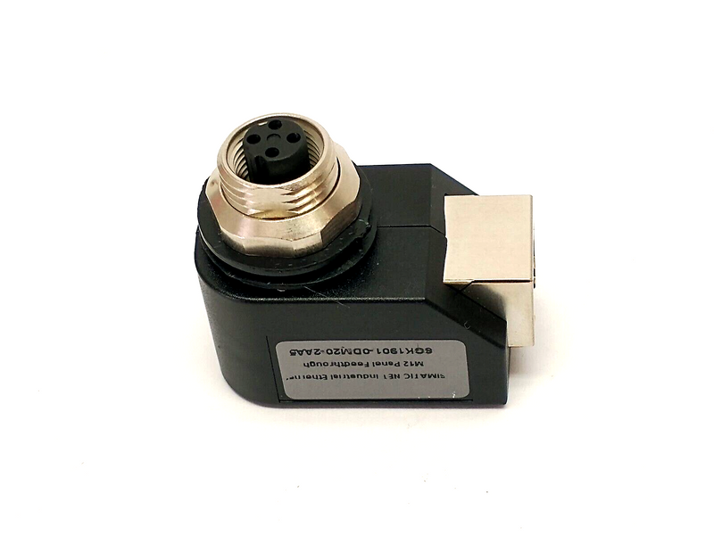 Siemens 6GK1901-0DM20-2AA5 Panel Feedthrough Ethernet Connector M12 4-Pin - RJ45 - Maverick Industrial Sales