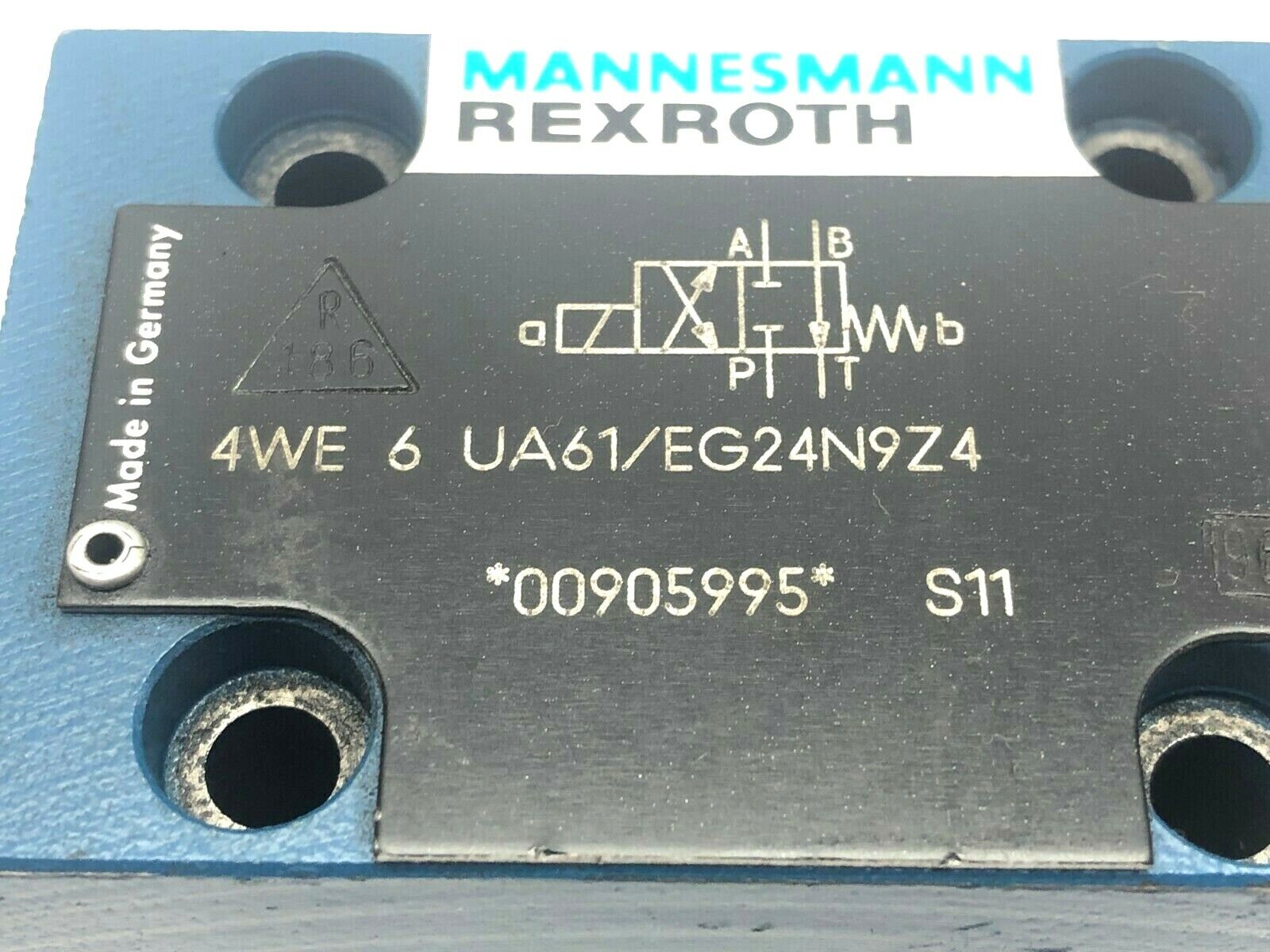 Mannesmann Rexroth 4WE 6 UA61/EG24N9Z4 Hydraulic Valve - Maverick Industrial Sales