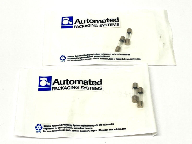 Automated Packaging Systems 27023A63 Slow Blow Fuse 5X20MM 6.3 AMP LOT OF 2 - Maverick Industrial Sales