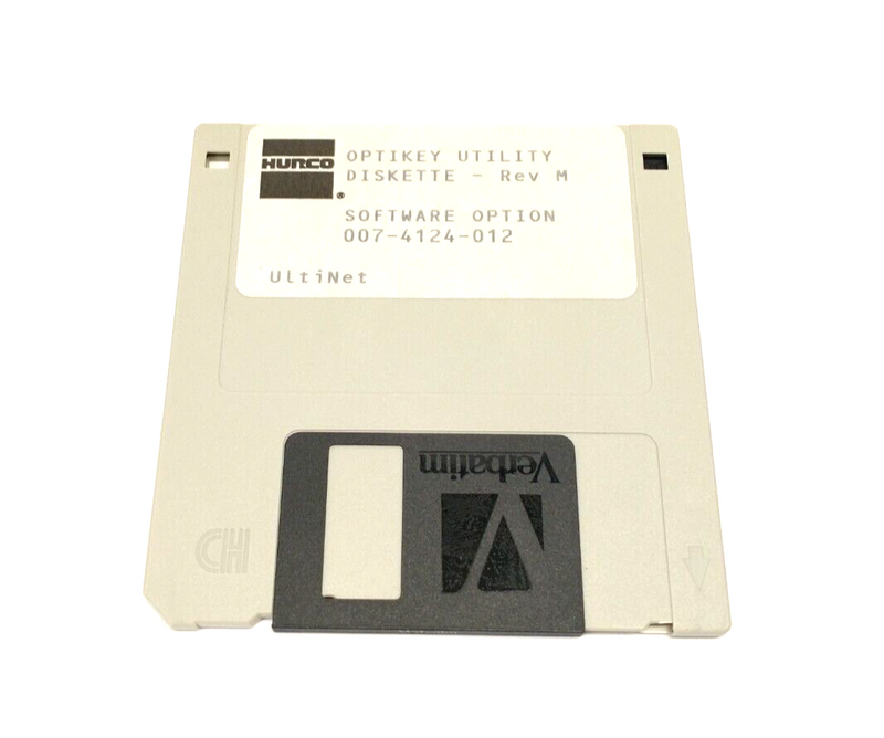 Hurco 007-4124-012 Rev M Optikey Utility Diskette Software Option, UltiNet Disk - Maverick Industrial Sales