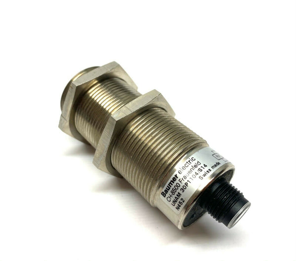 Baumer UNAM 30P1104/S14 Ultrasonic Proximity Sensor 4-Pin M12 Connector - Maverick Industrial Sales