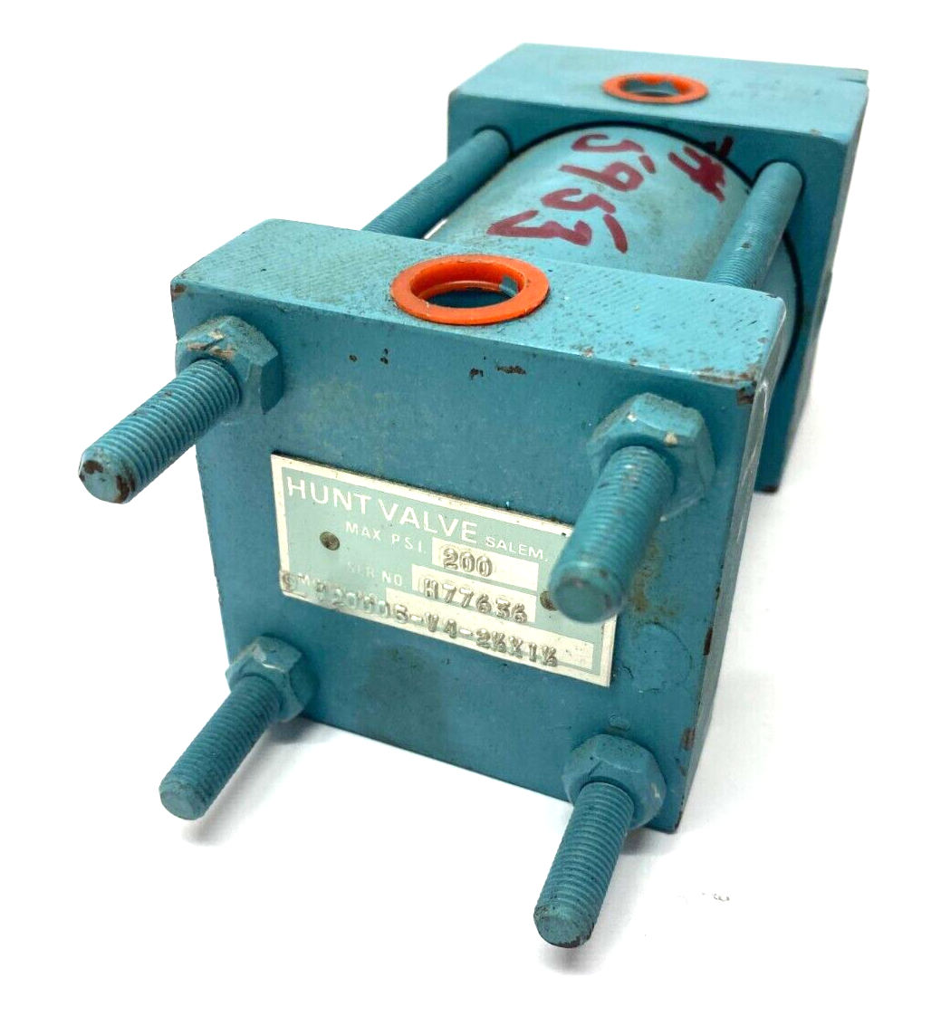 Hunt Valve 920005-V4-2-1/2X1-1/2 Hydraulic Cylinder 2-1/2" Bore 1-1/2" Stroke - Maverick Industrial Sales