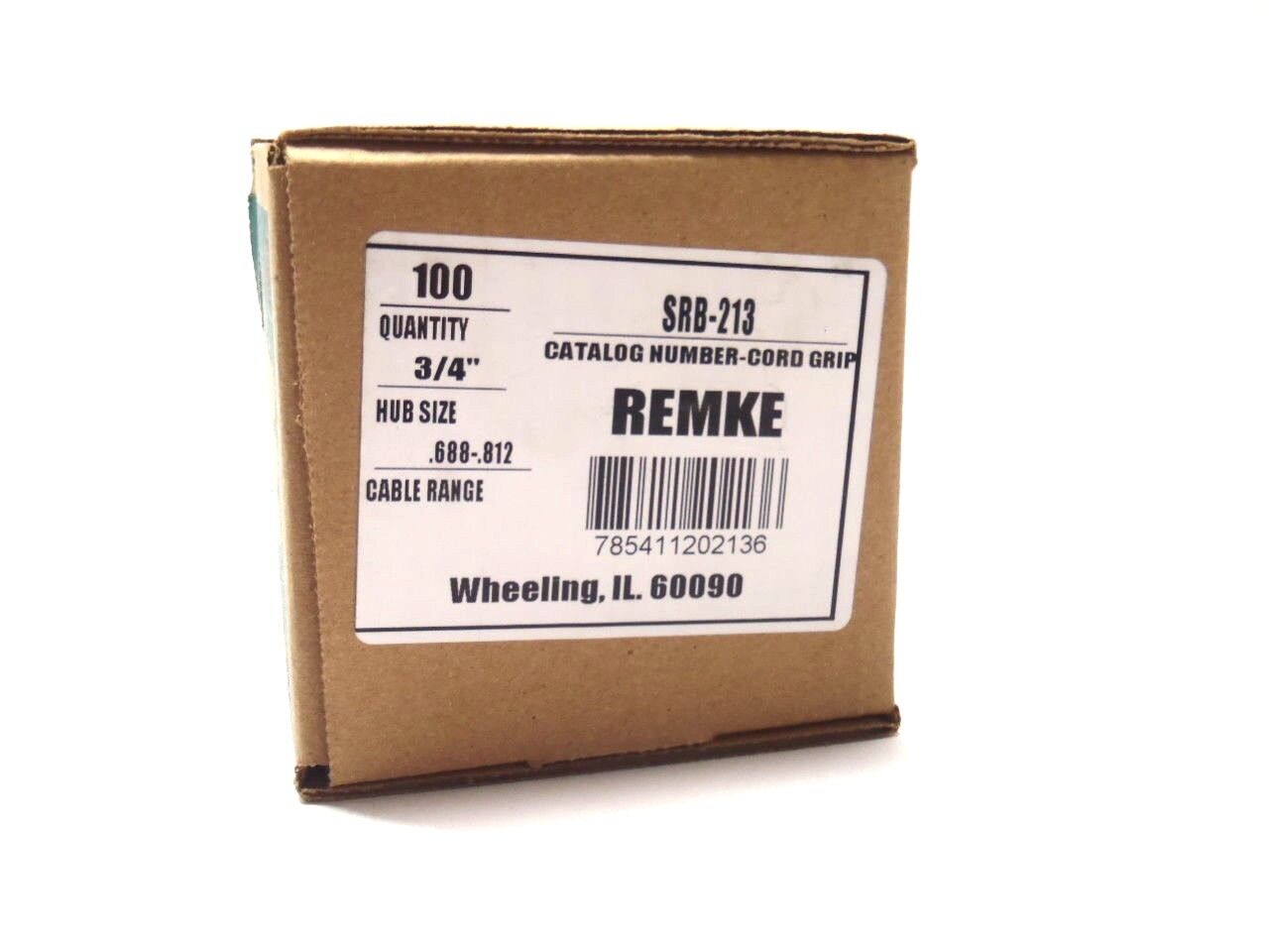 Remke SRB-213 Bushing Fittings 3/4" .688-.812 Cable Range BOX OF 99 - Maverick Industrial Sales