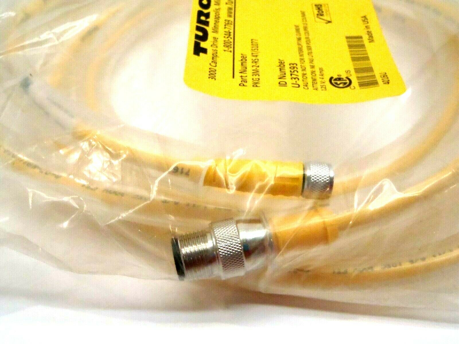 Turck PKG 3M-2-RS 4T/S1077 U-37593 2 Meter Male M12 to Female M8 Cordset - Maverick Industrial Sales