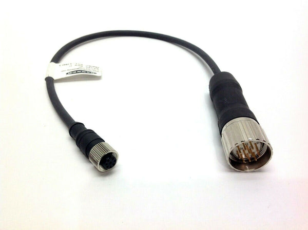 Banner MQDEC-801-12M23 Adapter Cable 85395 Rev. C 12 Pin Male / 8 Pin Female - Maverick Industrial Sales