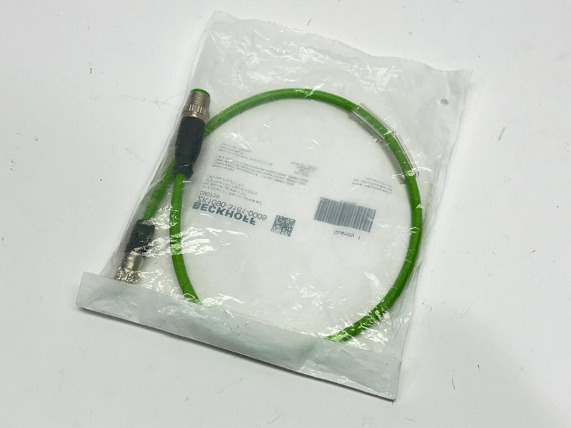 Beckhoff ZK1090-3161-0005 EtherCAT Cable Male M12 - Male M8 0.5m 090738 - Maverick Industrial Sales