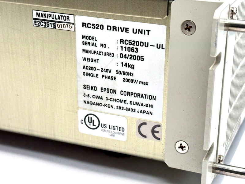 Epson RC520DU-UL Drive Unit RC520 200-240VAC - Maverick Industrial Sales