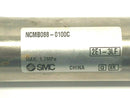 SMC NCMB088-0100C Stainless Steel Round Body Cylinder 7/8" Bore 1" Stroke - Maverick Industrial Sales