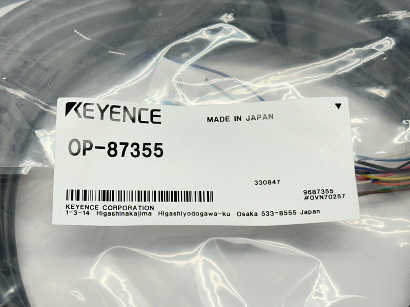 Keyence OP-87355 Control Cable NFPA79 Compatible 10m - Maverick Industrial Sales