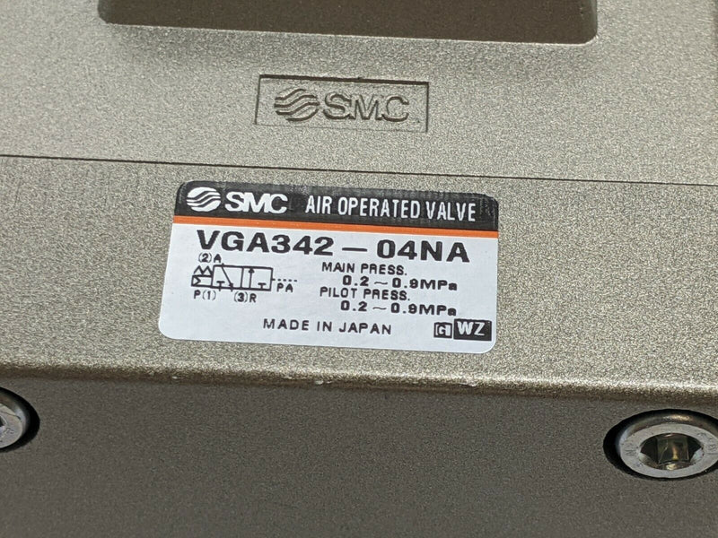 SMC VGA342-04NA Air Operated Valve 3 Port - Maverick Industrial Sales